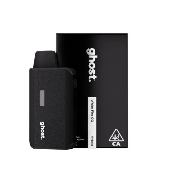 Ghost 2G Disposable THC Vape Pen – White Fire OG from Monster of Terps, delivering smooth hits and premium cannabis extract.