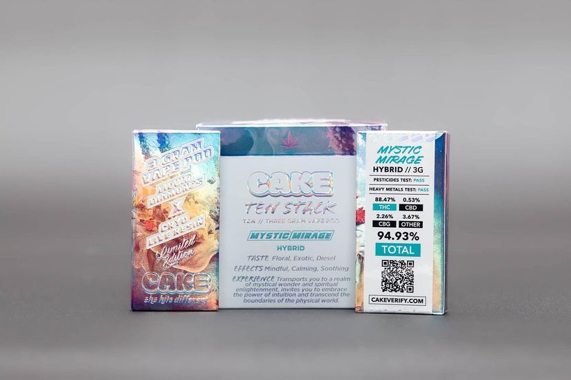 Cake Disposable 3 Gram – Mystic Mirage Hybrid Vape from Monster of Terps