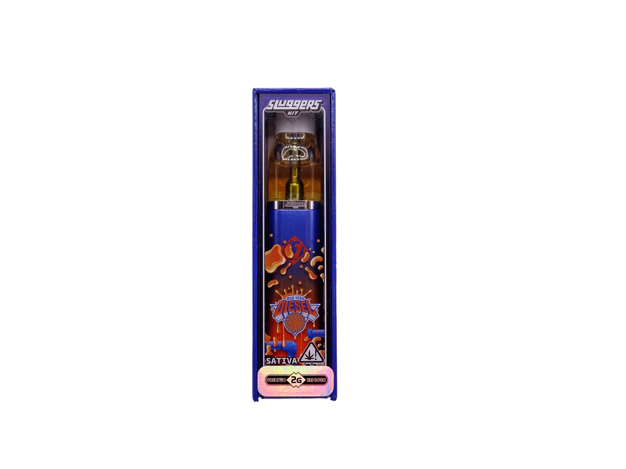 Sluggers New York Diesel Disposable vape pen with USB-C charging and air-sensor activation